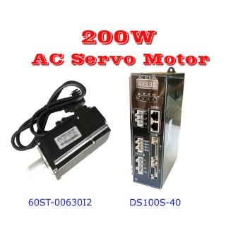 เซอร์โวมอเตอร์ 200W AC Motor 3000RPM-2500Line Encoder.