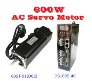เซอร์โวมอเตอร์ AC 600W 3000RPM-2500 ตัวเข้ารหัส Line + ไดรเวอร์เซอร์โว AC Servo DS1000S-40