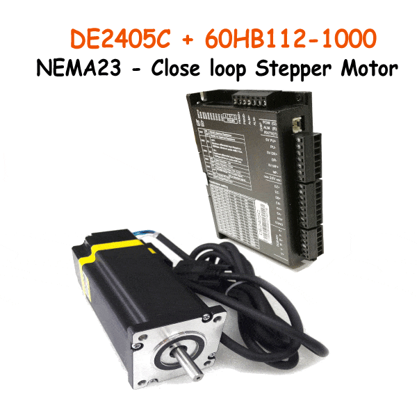DE2405C+60HB112-1000-close-loop-stepper-motor