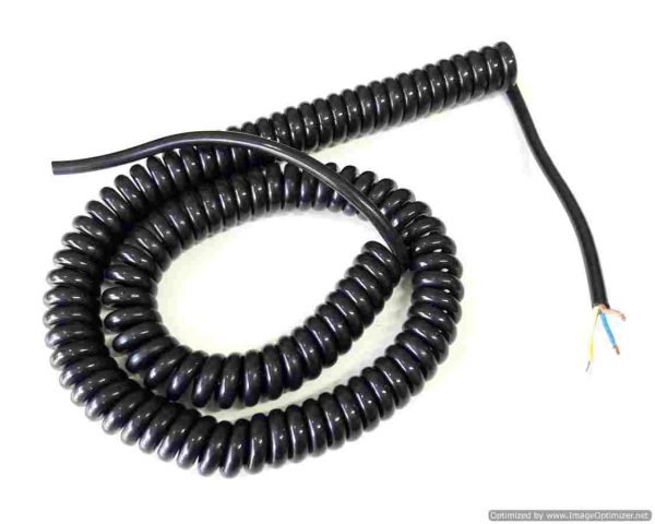 Spiral Cable ขนาด 3core,1.5sqmm. ยืดออก 5ม.