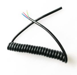 Spiral Cable ขนาด 3core, 0.8sqmm. ยืดออก 1ม.
