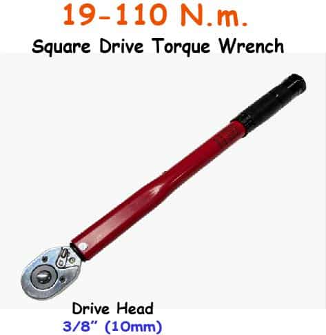 19-110 Nm. Square Drive Torque Wrench