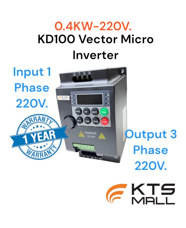 0.4KW-220V KD100 Inverter