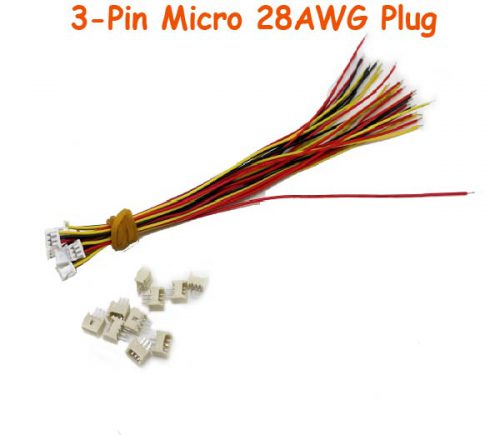 3 pin plug connector Micro 28AWG