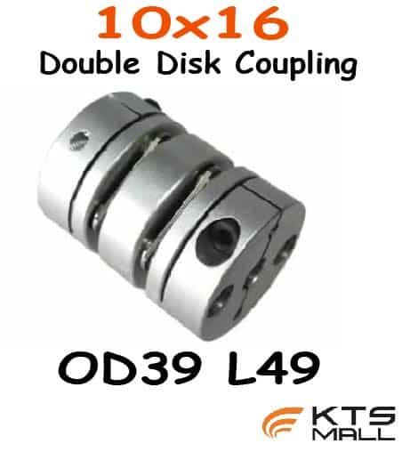10x16 D39L49 Double Disk Coupling