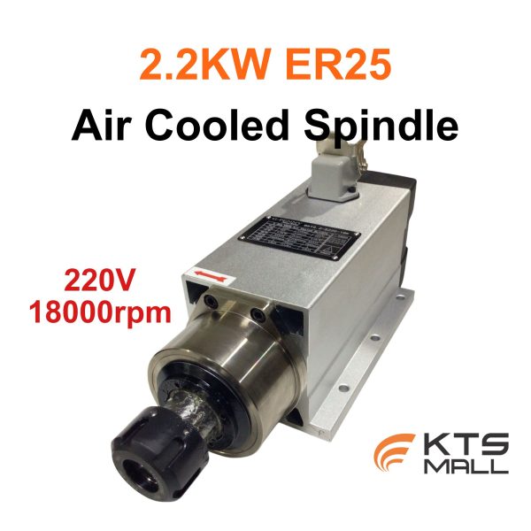 2.2KW. ER25-Air Cooled Spindle Square Type