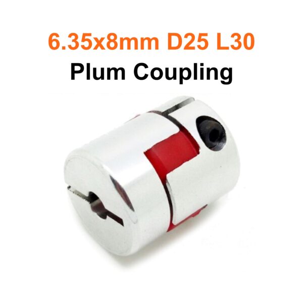 คัปปลิ้งยาง 6.35x8mm D25 L30